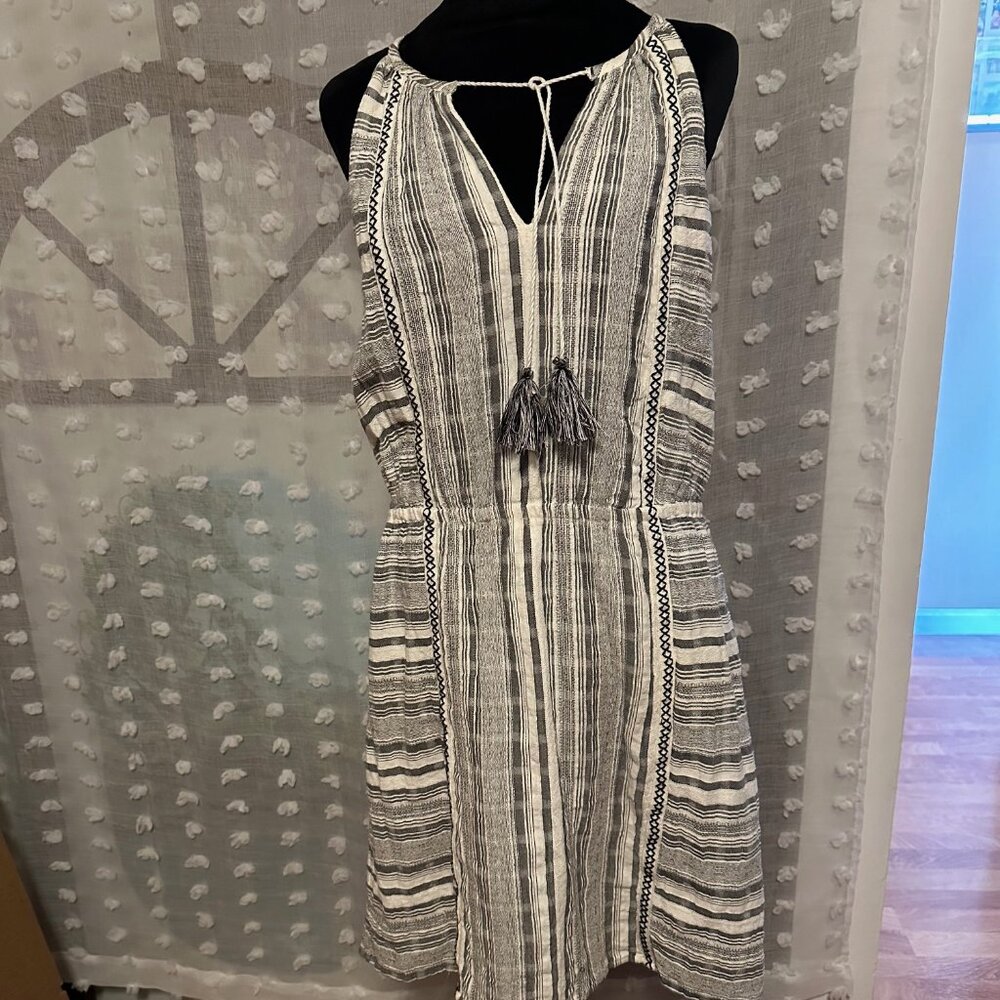 Vince Camuto Striped Tassel-Tie